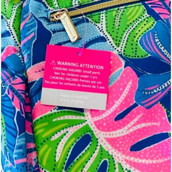 NWT Lilly Pulitzer Backpack Blue Grotto Beleaf - Picture 7 of 8